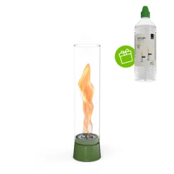 Höfats Spin air 900 Tischfeuer & Windlicht, inkl. Bioethanol Flüssig-Brennstoff