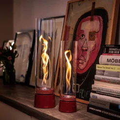 Höfats Spin air 900 Tischfeuer & Windlicht, inkl. Bioethanol Flüssig-Brennstoff