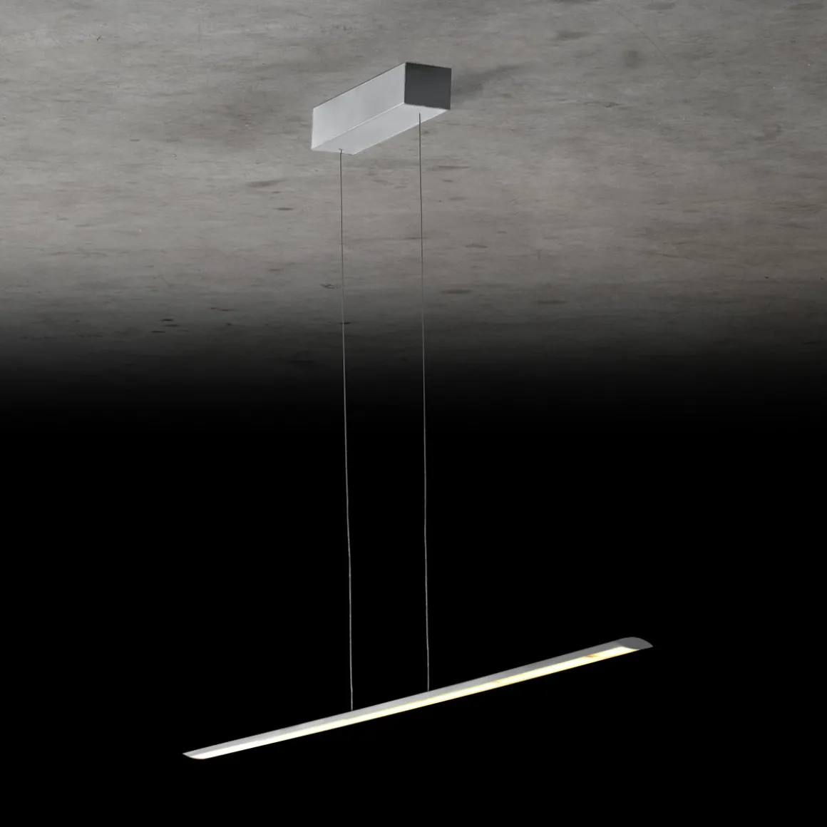 Holtkötter Leuchten Epsilon RR LED Pendelleuchte, Länge: 123 cm