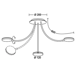 Holtkötter Leuchten Flex D3 LED Deckenleuchte