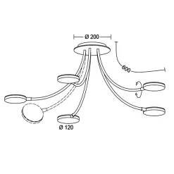 Holtkötter Leuchten Flex D5 LED Deckenleuchte