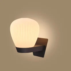 Holtkötter Leuchten Plissee W Wandleuchte mit Wandschild