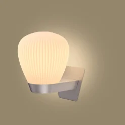 Holtkötter Leuchten Plissee W Wandleuchte mit Wandschild