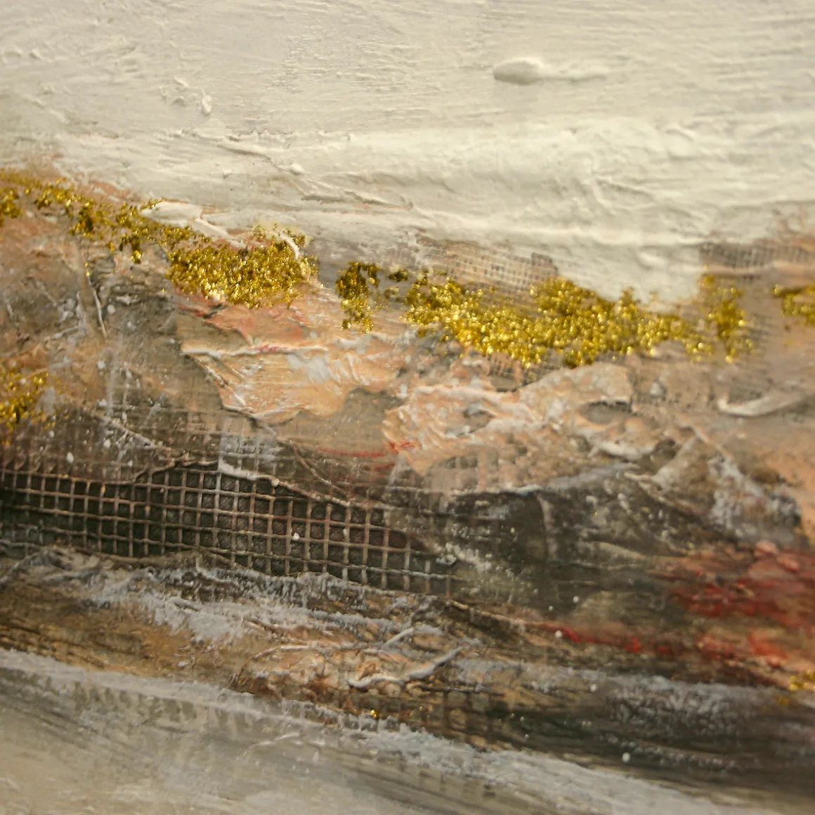 ImageLand Gemälde Abstrakt in Nude und Rosa I, 60 x 60 cm