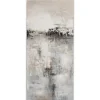 ImageLand Gemälde Abstrakte Welten in Grau und Silber, 150 x 70 cm
