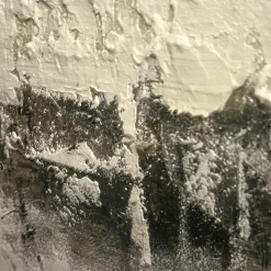 ImageLand Gemälde Abstrakte Welten in Grau und Silber, 150 x 70 cm