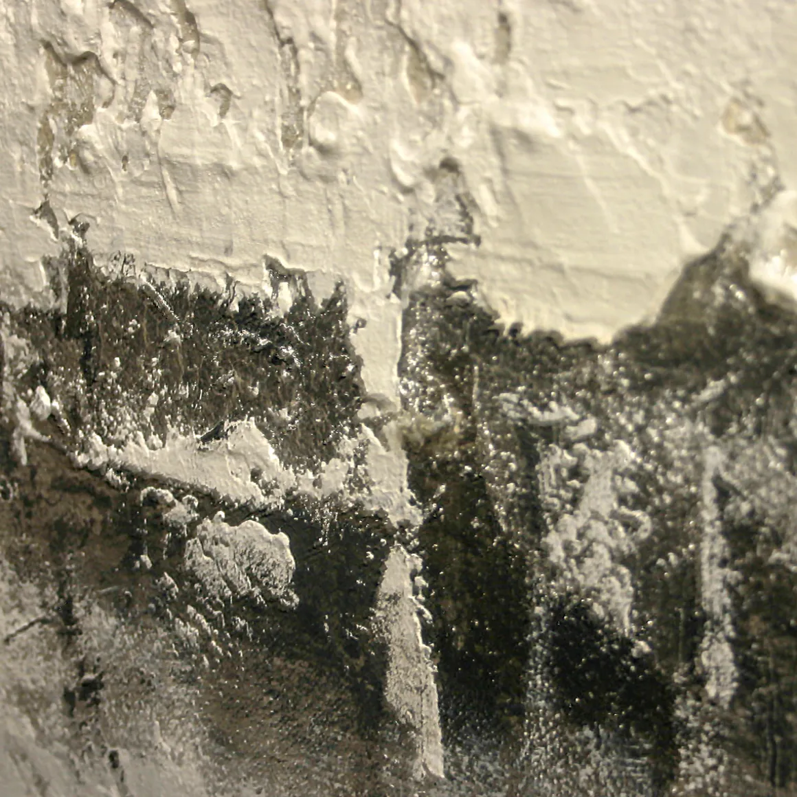 ImageLand Gemälde Abstrakte Welten in Grau und Silber, 150 x 70 cm