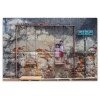 ImageLand Glasbild Digitaldruck Street Art mit Schaukel, 80 x 120 cm