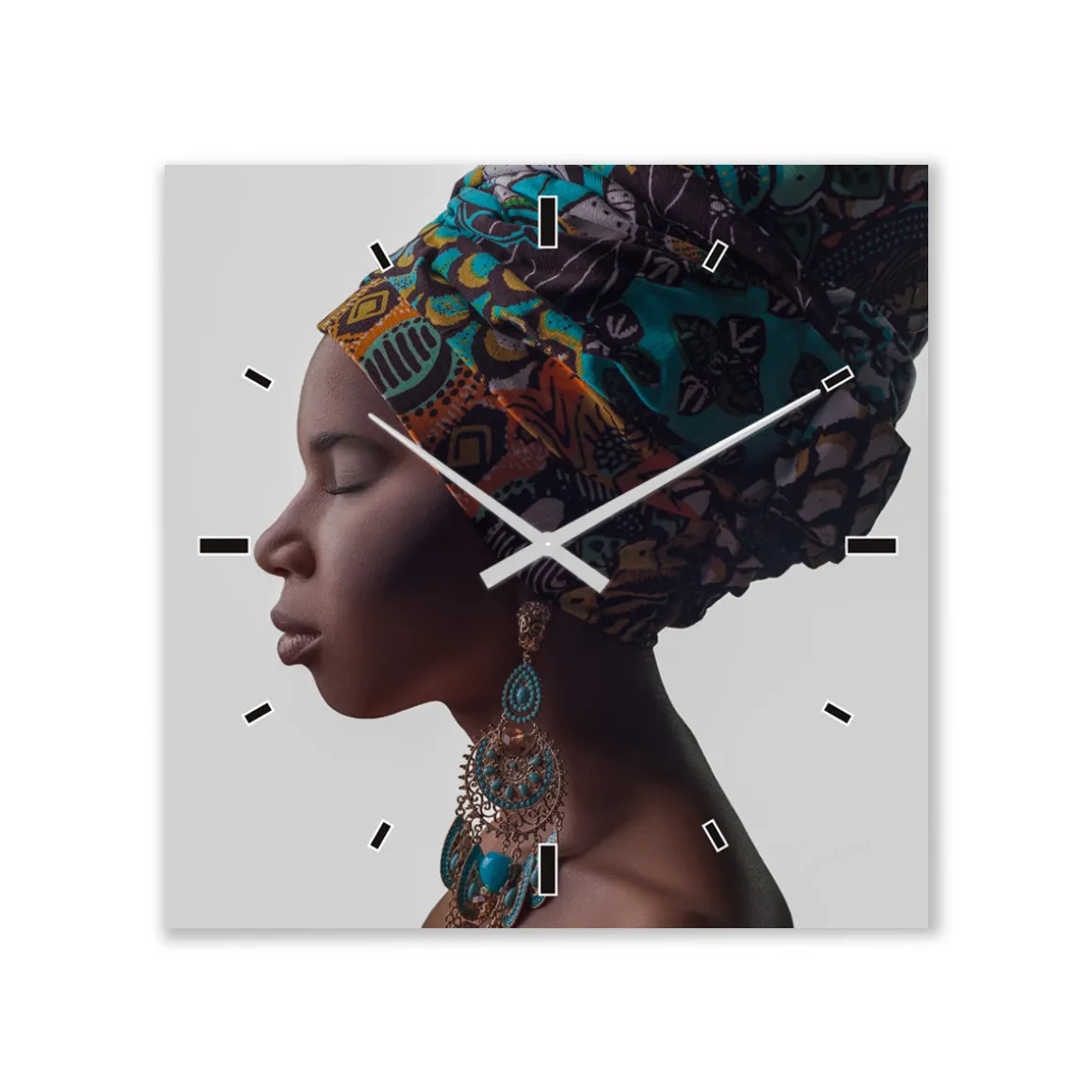 ImageLand Wanduhr Schönheit mit Turban