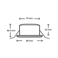 Interlight Camita Downlight IP44 LED Einbaustrahler