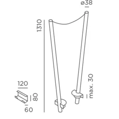 IP44.DE Cherry bubbls plug LED Lichterkette mit Cherry bubbls canes Tischaufhängung