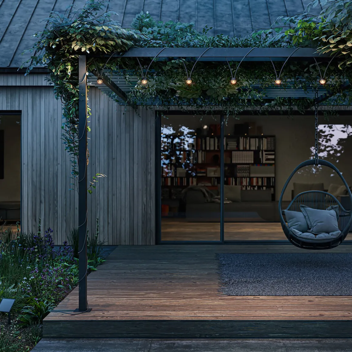 IP44.DE Cherry bubbls solar LED Solar-Lichterkette