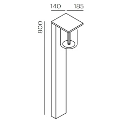 IP44.DE Dia poller LED Pollerleuchte