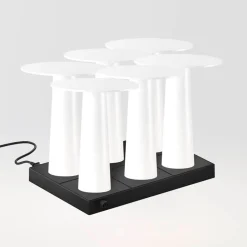 IP44.DE 6er Set Lix Mini LED Akkuleuchte inkl. Multi-Kontaktladestation