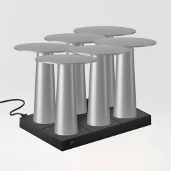 IP44.DE 6er Set Lix Mini LED Akkuleuchte inkl. Multi-Kontaktladestation