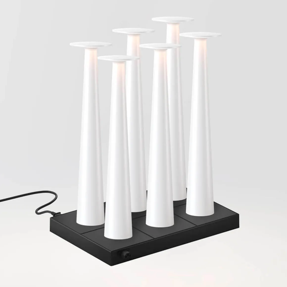 IP44.DE 6er Set Lix Skinny LED Akkuleuchte inkl. Multi-Kontaktladestation