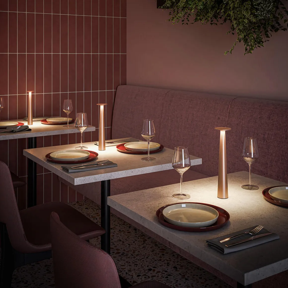 IP44.DE 6er Set Lix Skinny LED Akkuleuchte inkl. Multi-Kontaktladestation