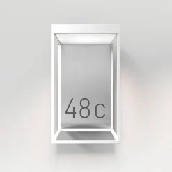 IP44.DE Gic number LED Außenwandleuchte, pure white