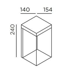 IP44.DE Gic number LED Außenwandleuchte, pure white