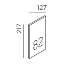 IP44.DE Gic number LED Außenwandleuchte, deep black