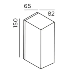 IP44.DE Iem.2 Down LED Außenwandleuchte
