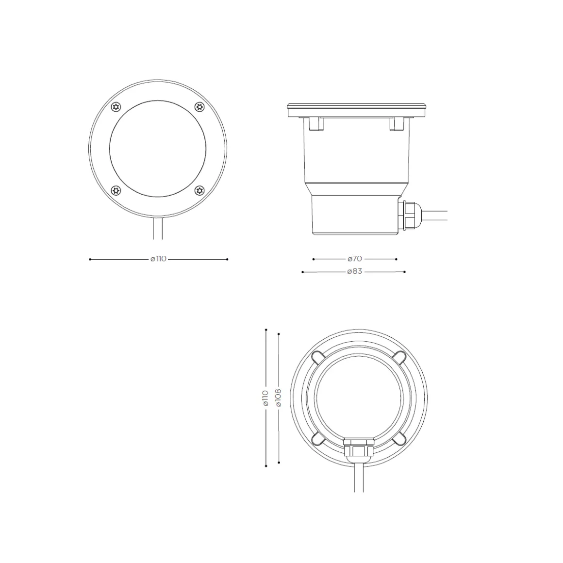 IP44.DE In A LED Bodeneinbauleuchte Connect