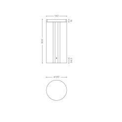 IP44.DE Mir R 30 LED Pollerleuchte