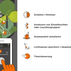 IP44.DE Pad LED Erdspießleuchte Connect