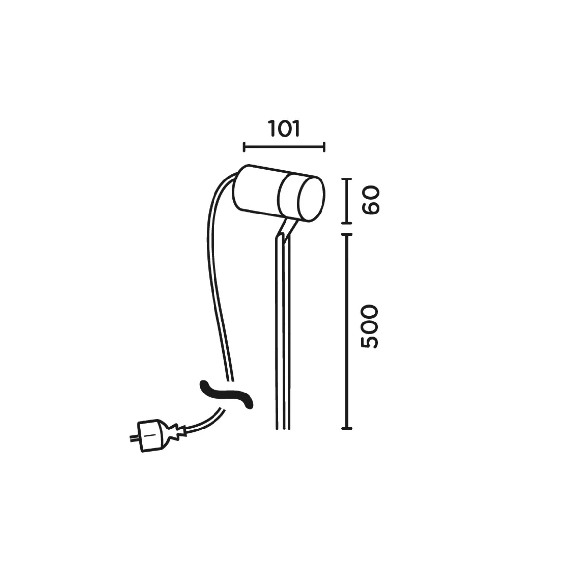 IP44.DE Piek 50 LED Spießstrahler Connect