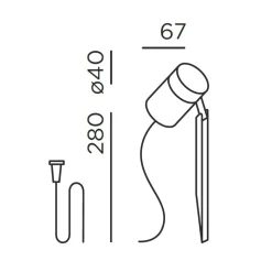 IP44.DE Piek mini solar join LED Solarleuchte mit Erdspieß