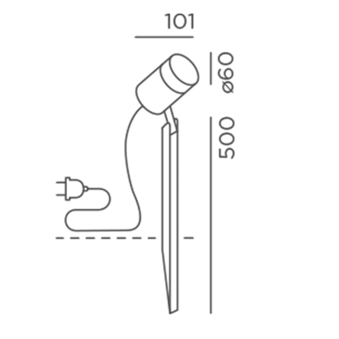 IP44.DE Piek Spot 50 LED Spießstrahler