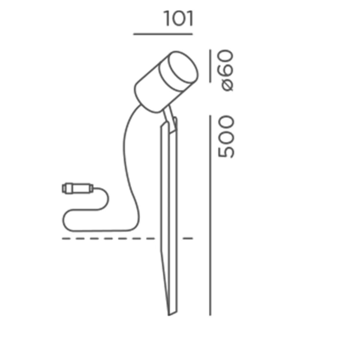 IP44.DE Piek Spot 50 LED Spießstrahler Connect