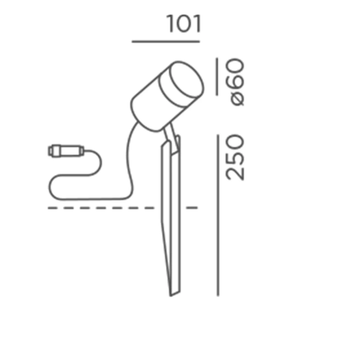 IP44.DE Piek Spot 25 LED Spießstrahler Connect