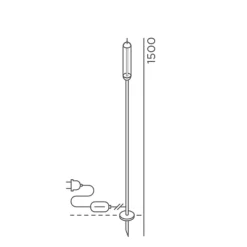 IP44.DE Reed plug LED Erdspießleuchte