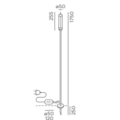 IP44.DE Reed plug LED Erdspießleuchte