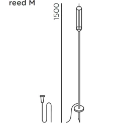 IP44.DE Reed solar join LED Solarleuchte inkl. Solar panel L und Verteiler