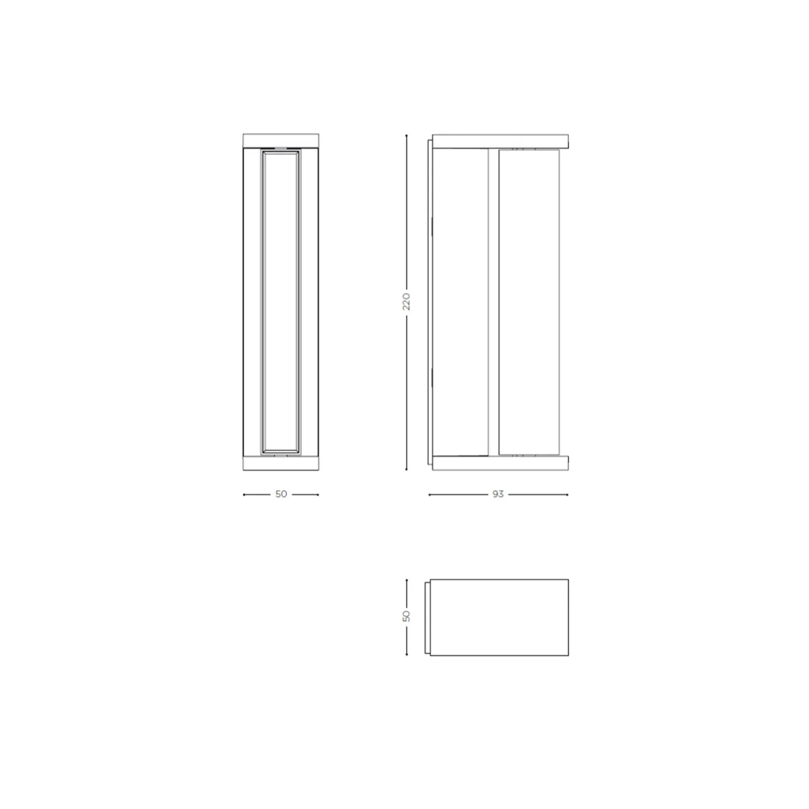 IP44.DE Slat One LED Wand- / Deckenleuchte