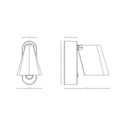 IP44.DE Stic Control LED Außenwandleuchte