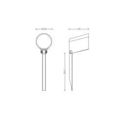 IP44.DE Stic Spike LED Bodenleuchte / Spießstrahler
