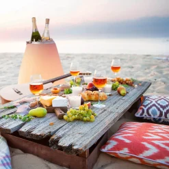 Joouls 2er Set The Joouly LED Akkuleuchte, Bluetooth Lautsprecher & Weinkühler