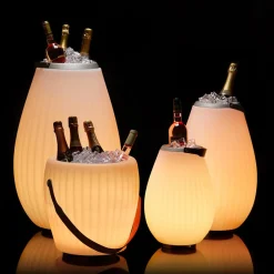 Joouls 2er Set The Joouly LED Akkuleuchte, Bluetooth Lautsprecher & Weinkühler