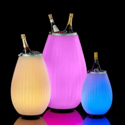 Joouls 2er Set The Joouly LED Akkuleuchte, Bluetooth Lautsprecher & Weinkühler