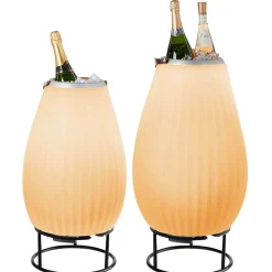 Joouls 2er Set The Joouly LED Akkuleuchte, Bluetooth Lautsprecher & Weinkühler