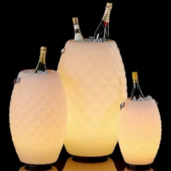 Joouls 2er Set The Joouly Ltd. LED Akkuleuchte, Bluetooth Lautsprecher & Weinkühler