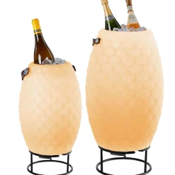 Joouls 2er Set The Joouly Ltd. LED Akkuleuchte, Bluetooth Lautsprecher & Weinkühler