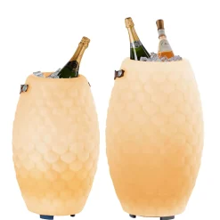 Joouls 2er Set The Joouly Ltd. LED Akkuleuchte, Bluetooth Lautsprecher & Weinkühler