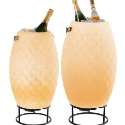 Joouls 2er Set The Joouly Ltd. LED Akkuleuchte, Bluetooth Lautsprecher & Weinkühler