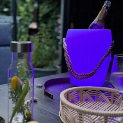 Joouls The Joouly Bowl M LED Akkuleuchte, Bluetooth Lautsprecher & Weinkühler