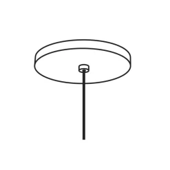 Kdln Baldachin für die Minimal LED Pendelleuchte