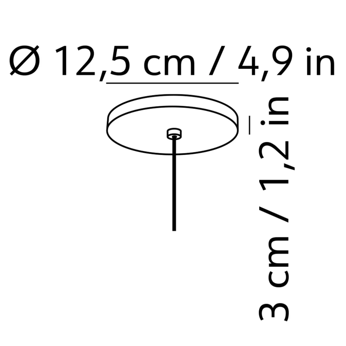 Kdln Baldachin für die Minimal LED Pendelleuchte